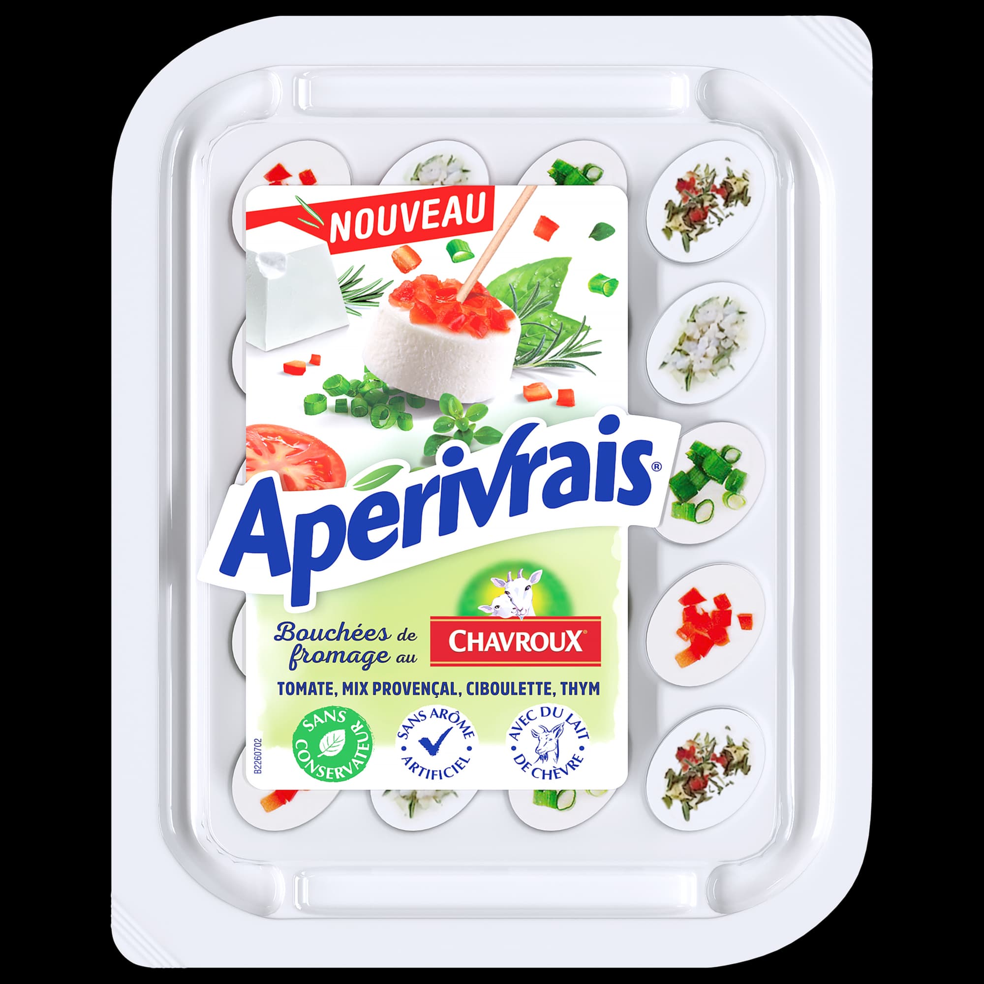 APERIVRAIS BOUCHEES DE FROMAGE AU CHAVROUX 100G