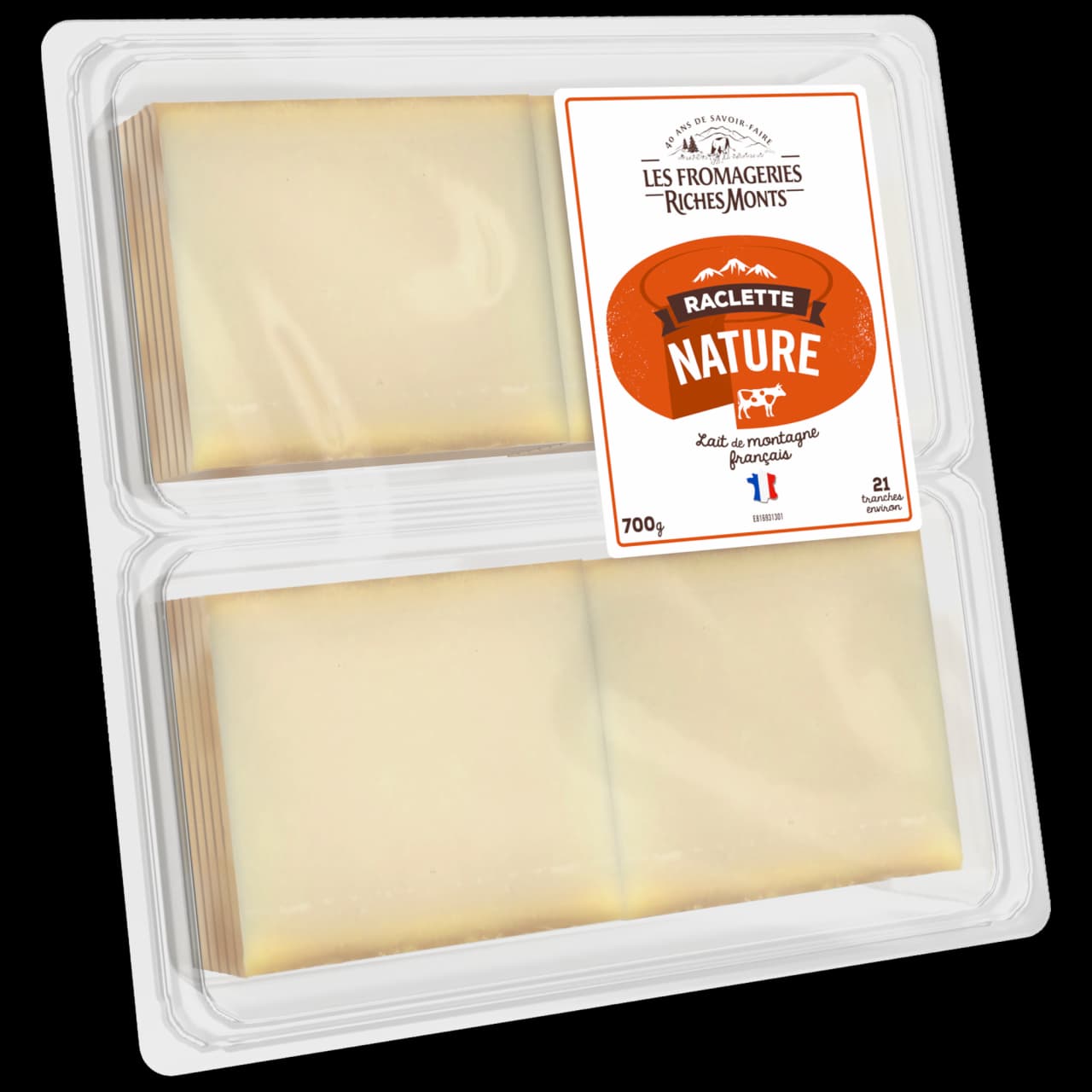LES FROMAGERIES RICHES MONTS PLATEAU RACLETTE NATURE 700G