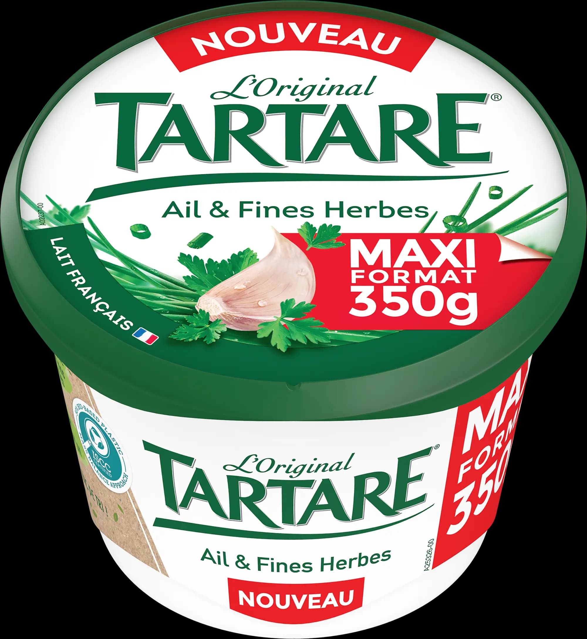 TARTARE AIL & FINES HERBES POT 350G MAXI FORMAT