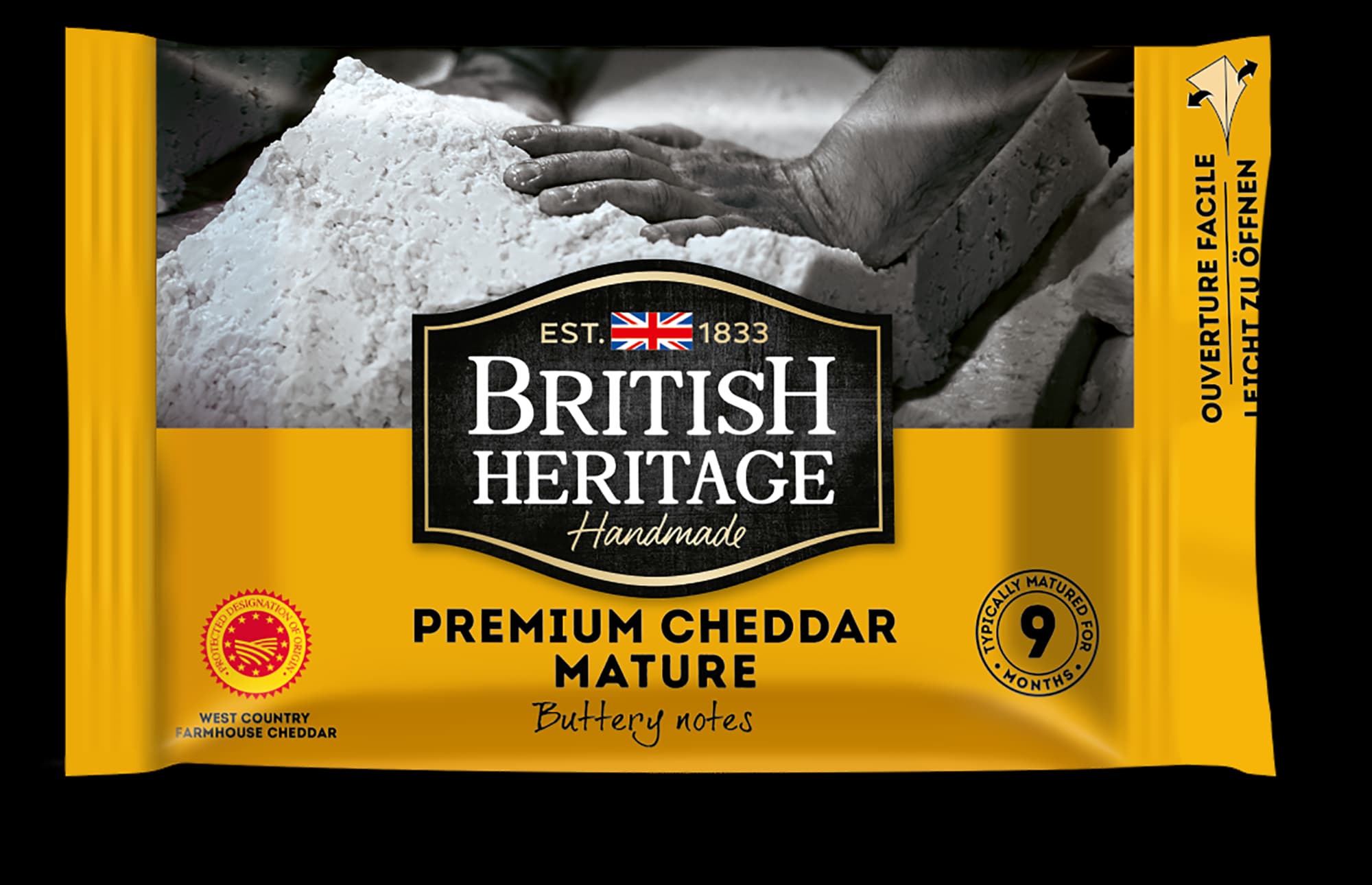BRITISH HERITAGE CHEDDAR AOP MATURE 200G