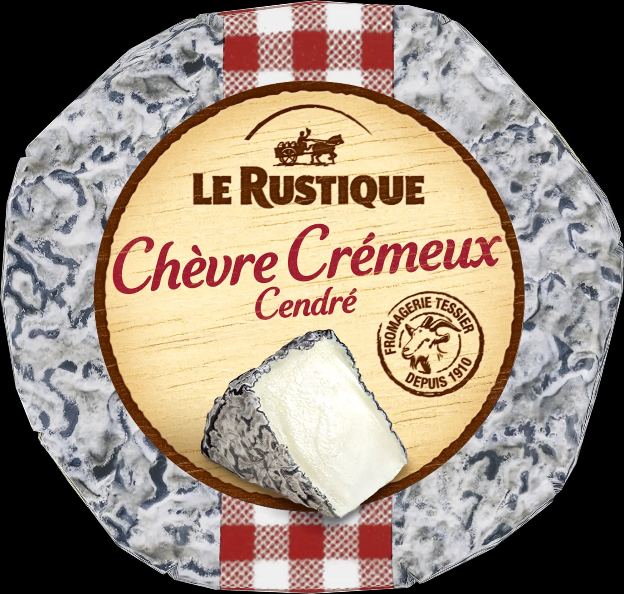 CHEVRE CREMEUX CENDRE LE RUSTIQUE 140G