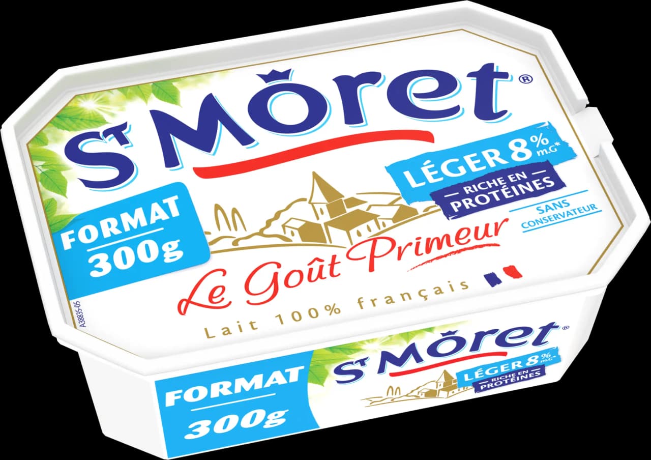 ST MORET LEGER NATURE BARQUETTE 300G