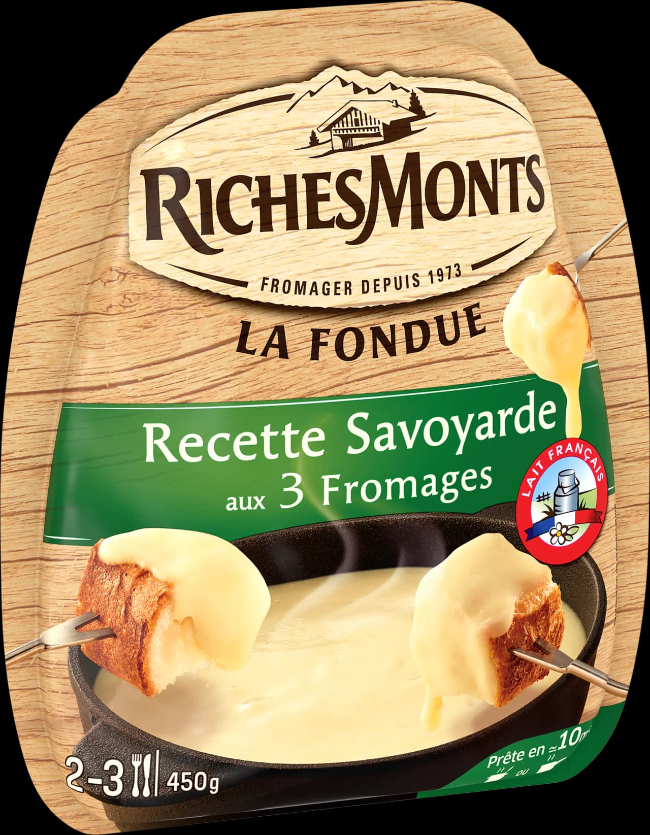 RICHES MONTS FONDUE RECETTE SAVOYARDE 450G
