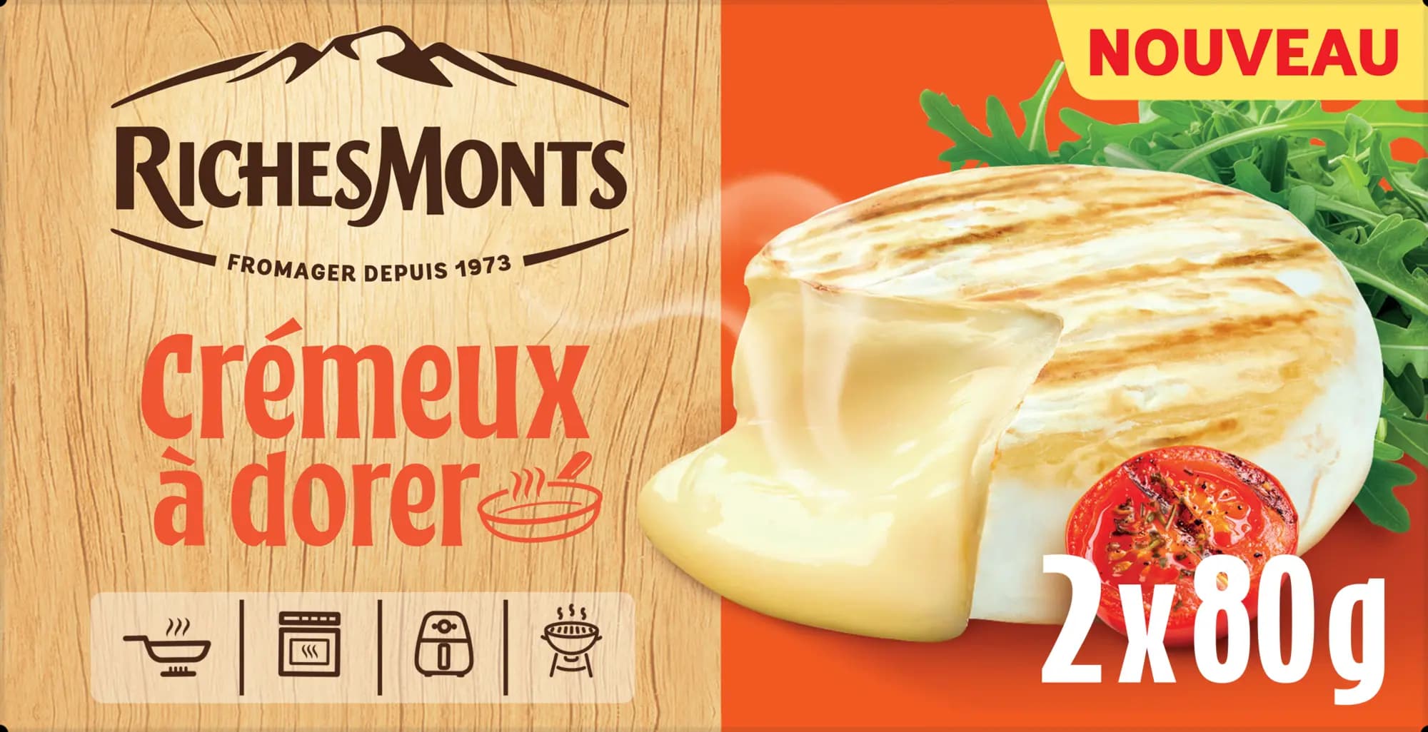 RICHESMONTS CREMEUX A DORER 2X80G