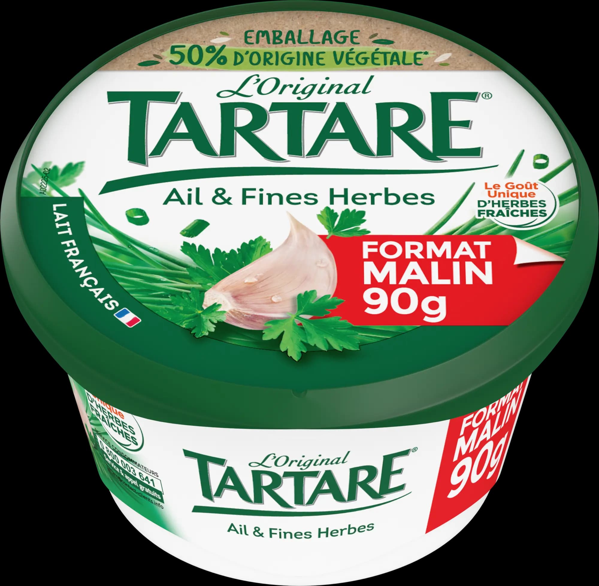 TARTARE® AIL & FINES HERBES POT 90G