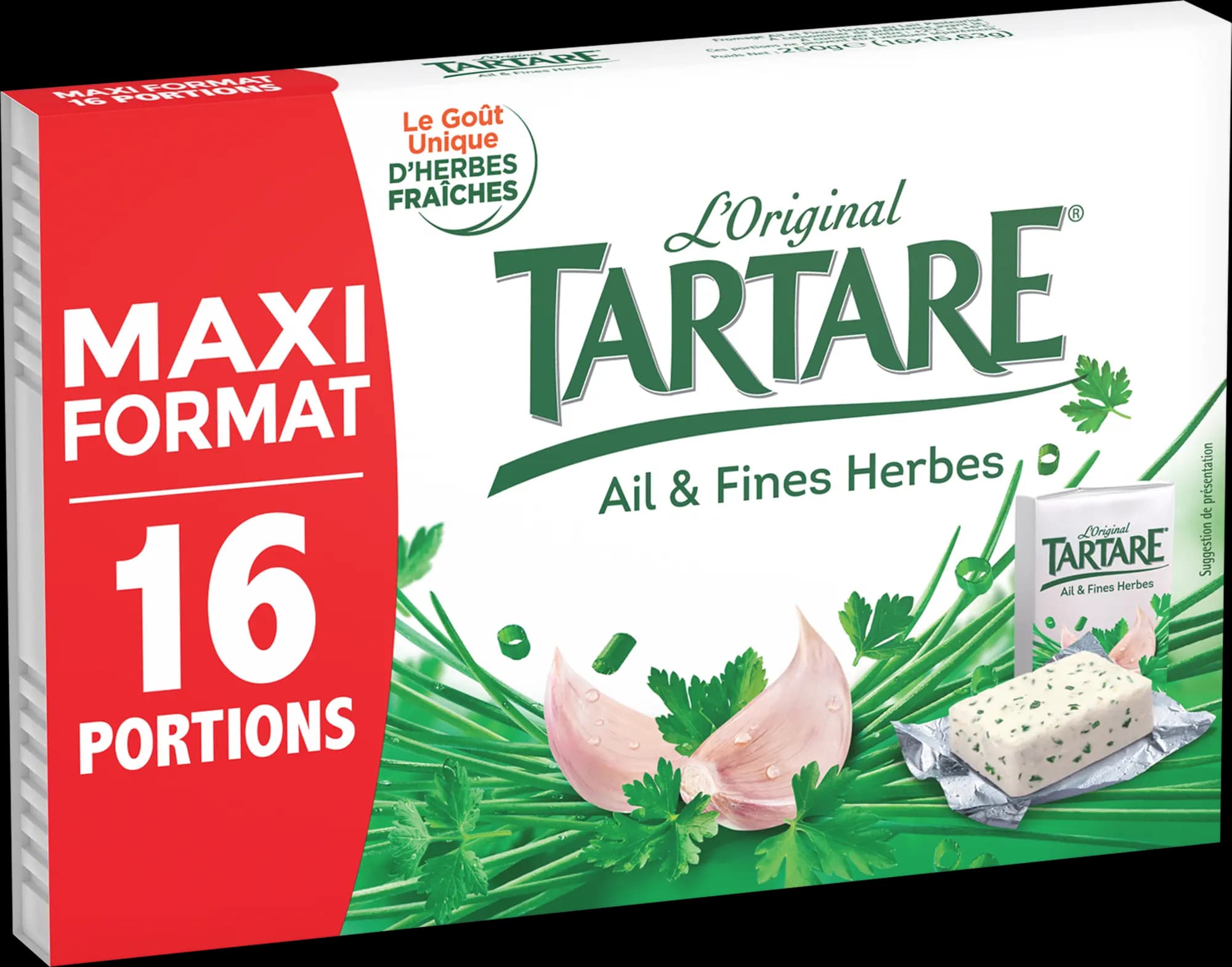 TARTARE® AIL & FINES HERBES 16 PORTIONS 250G