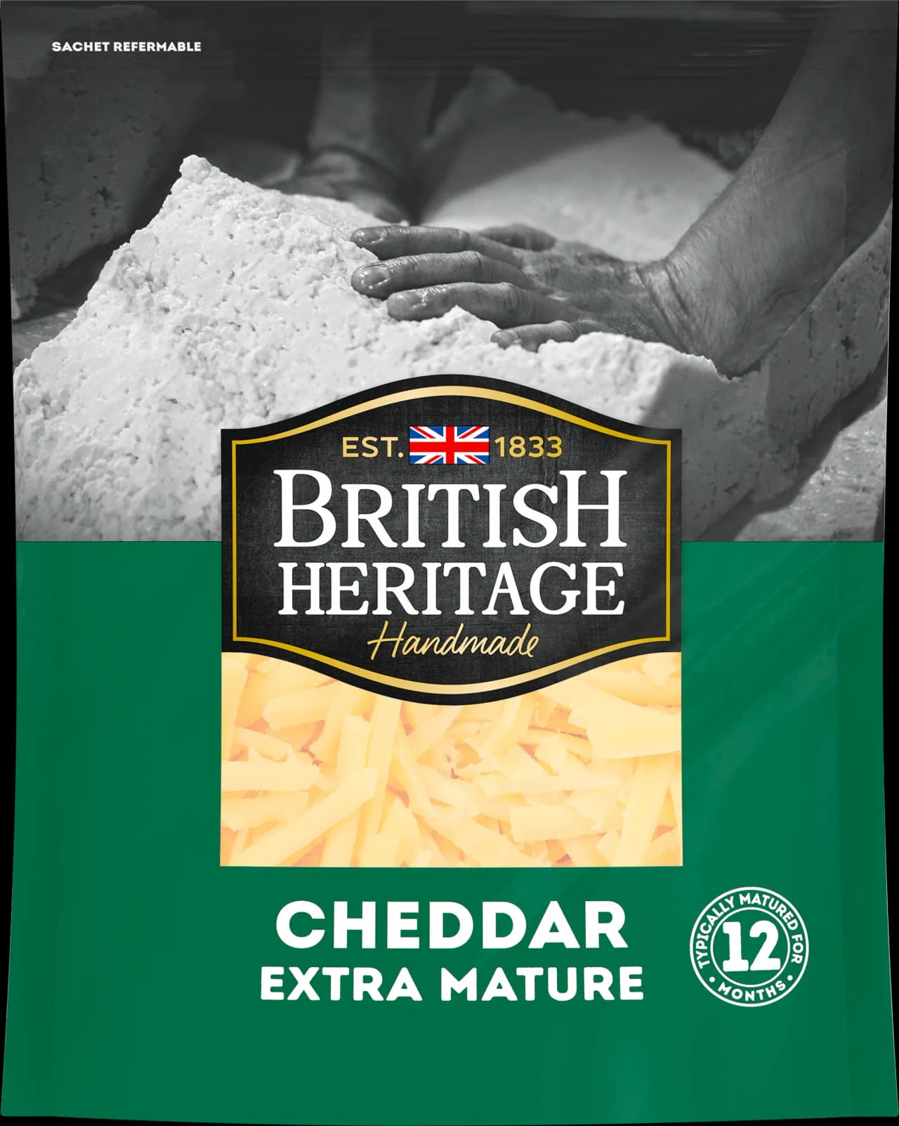 BRITISH HERITAGE CHEDDAR RAPE EXTRA-MATURE 12 MOIS 150G