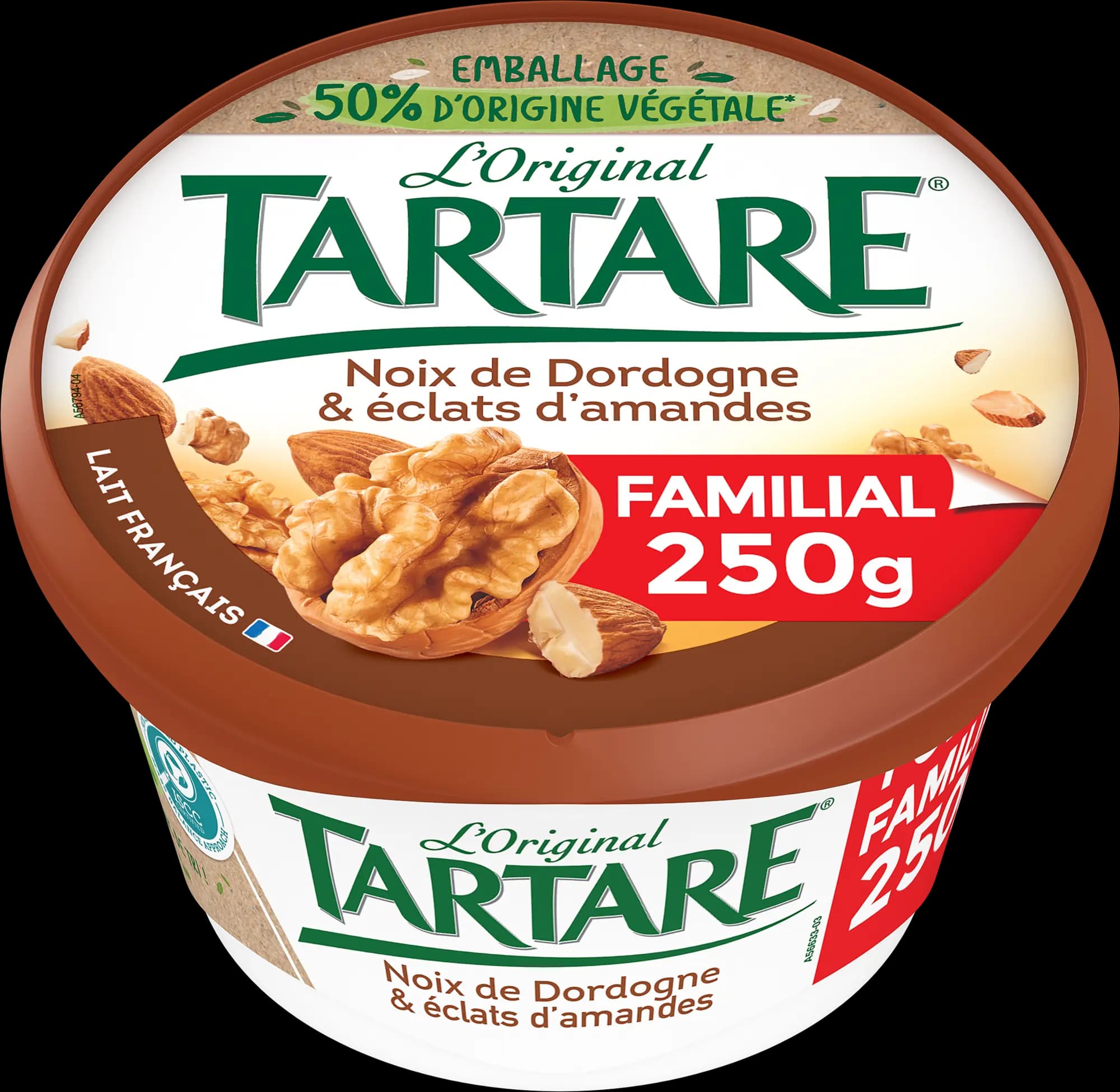 TARTARE® NOIX & ECLATS D’AMANDES POT 250G