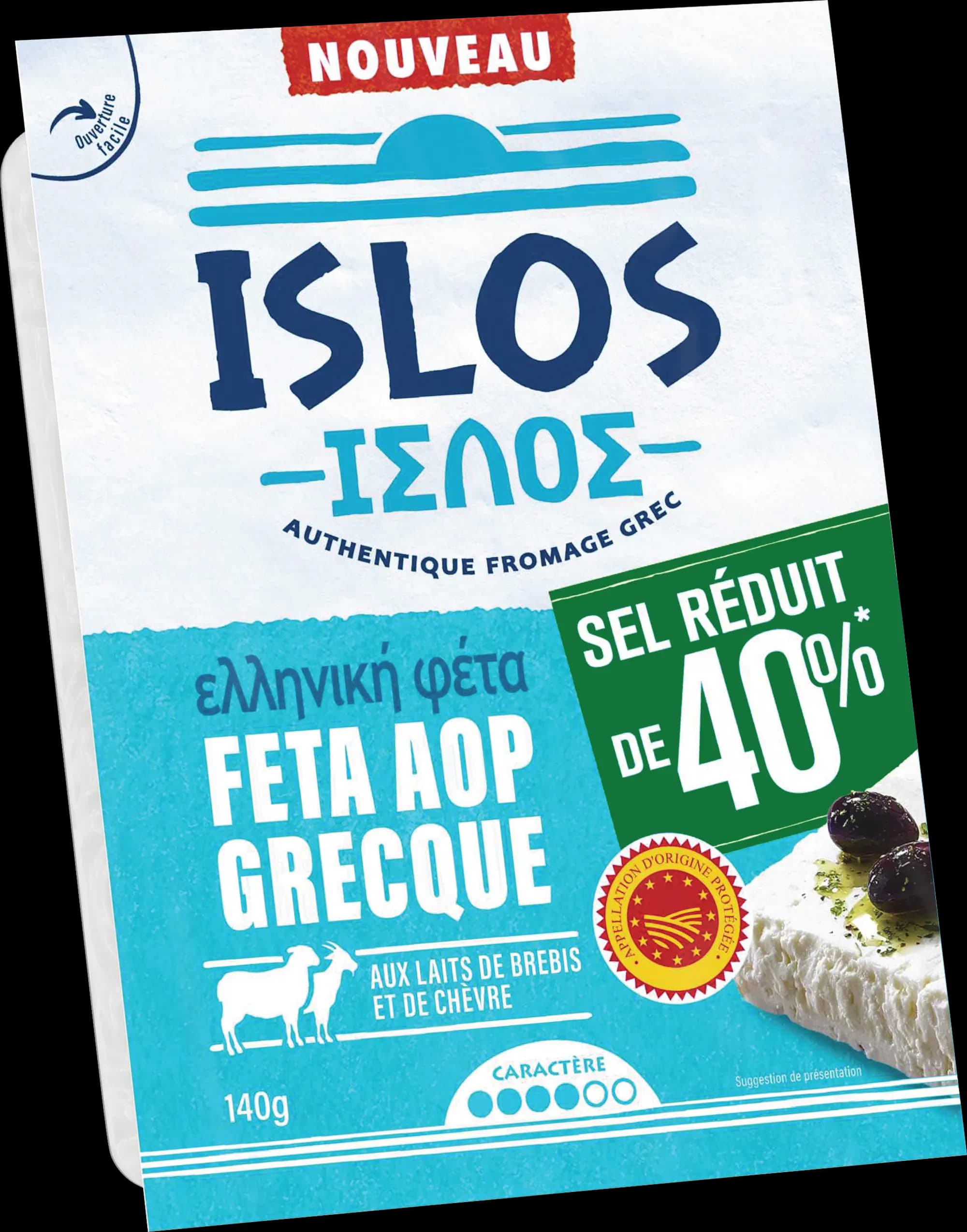 ISLOS FETA AOP SEL REDUIT 140G