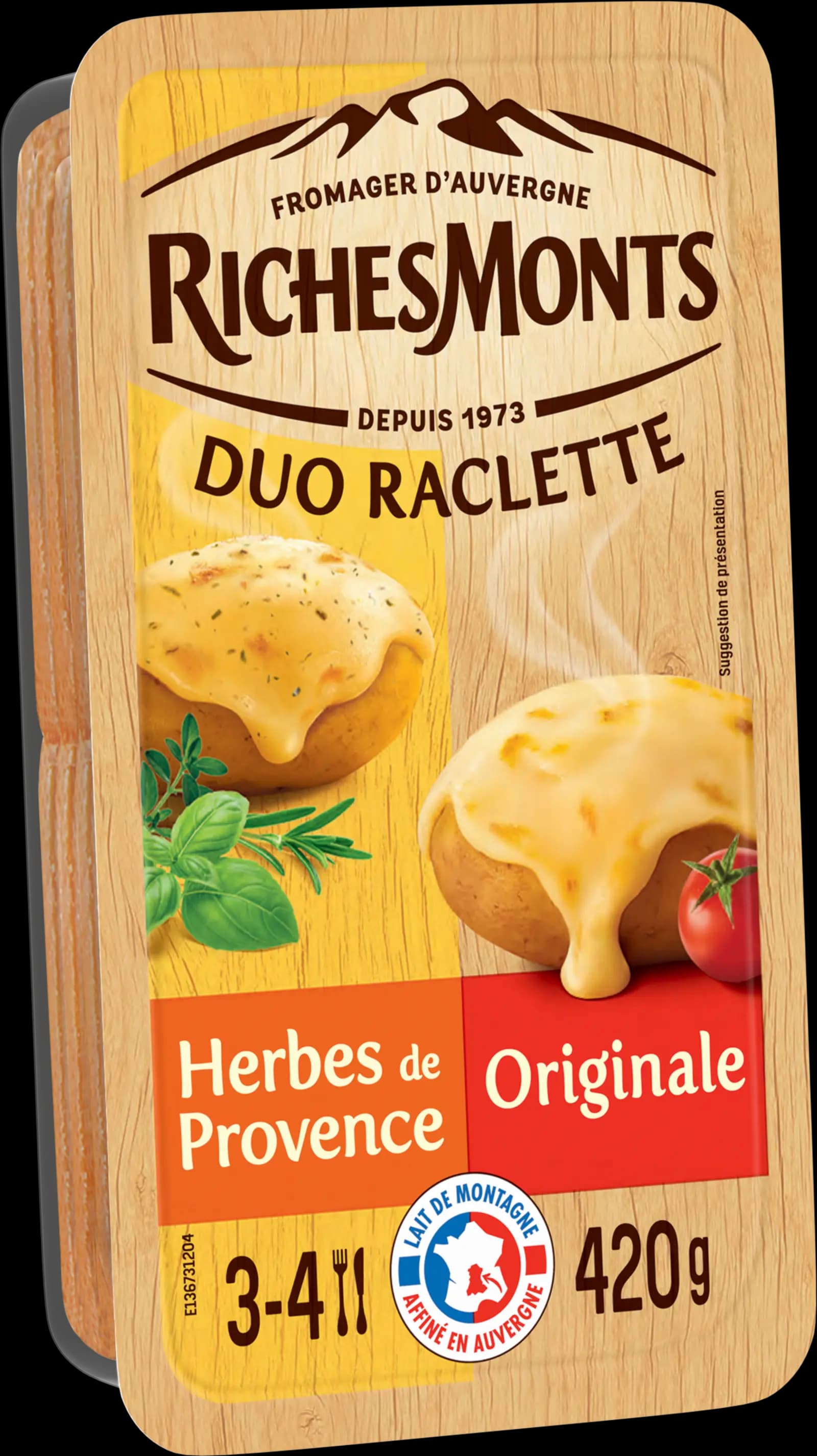 RICHES MONTS RACLETTE TRANCHETTES DUO ORIGINALE &