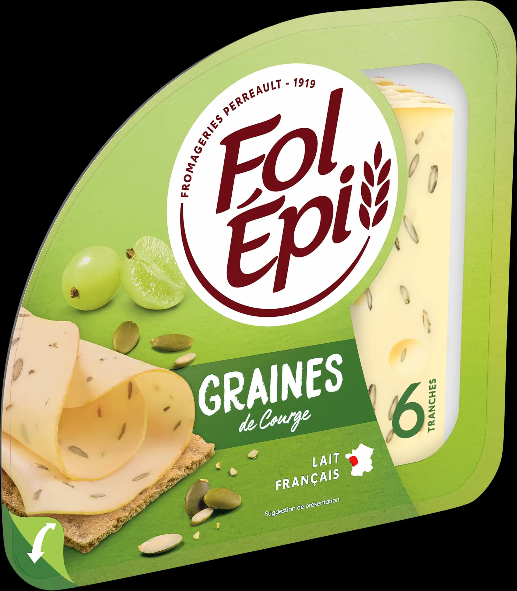FOL EPI GRAINES DE COURGE 6 TRANCHES 130G