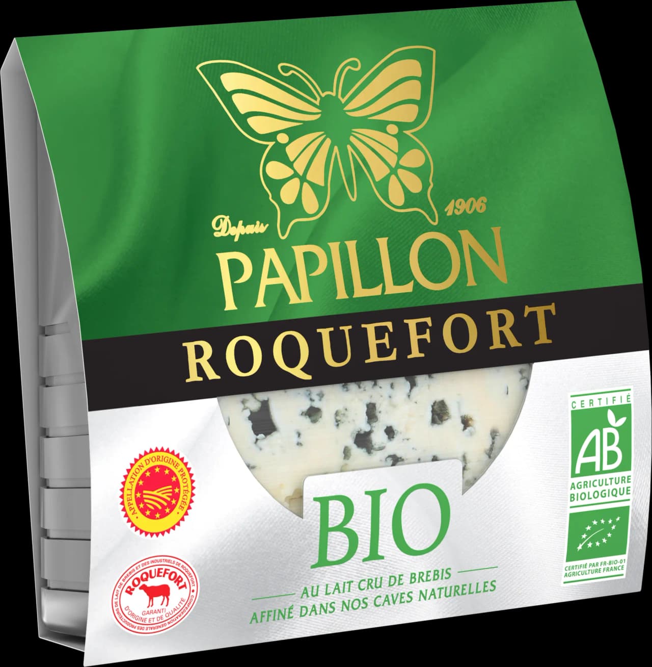 PAPILLON ROQUEFORT BIO AOP PORTION 100G