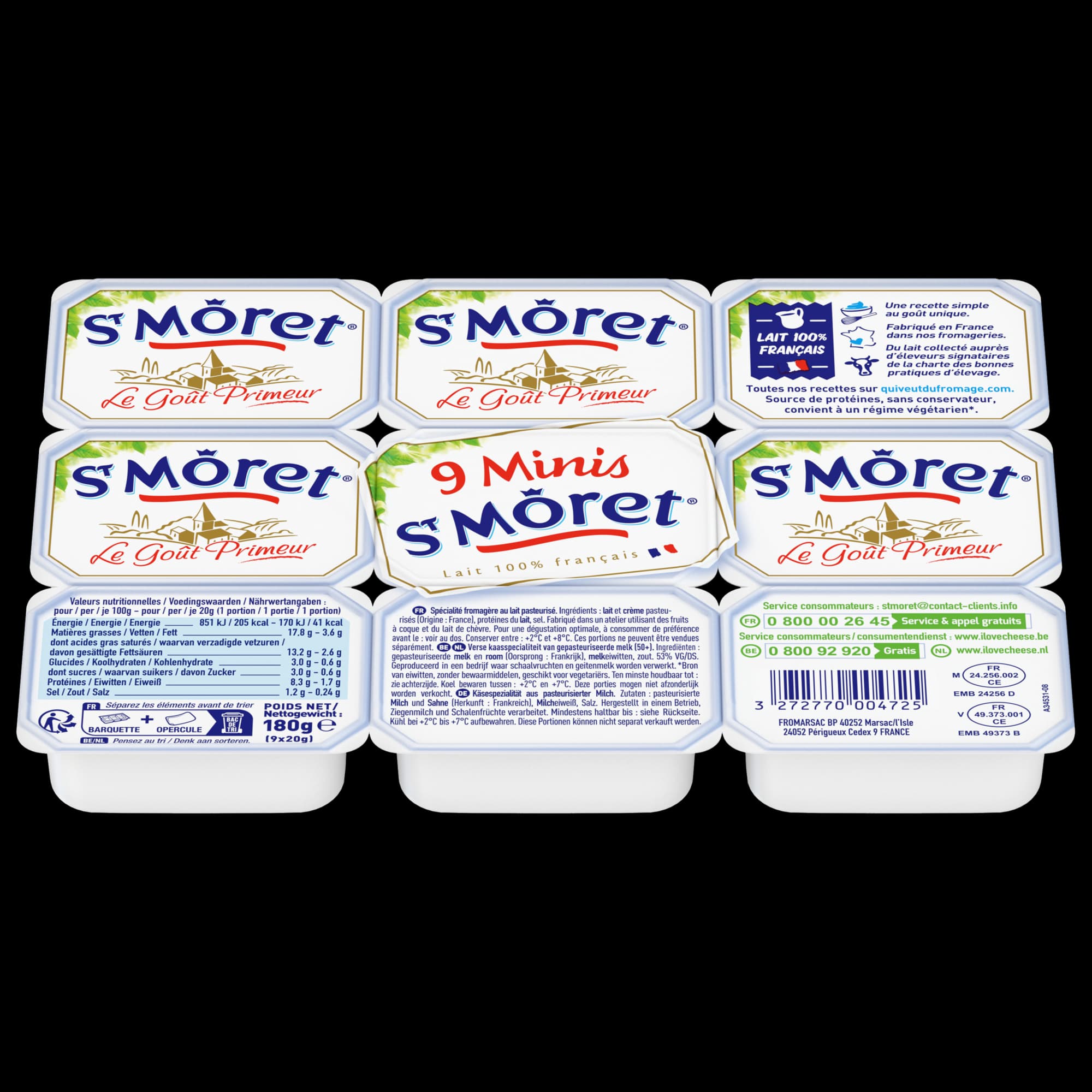 ST MORET NATURE 9 PORTIONS 180G