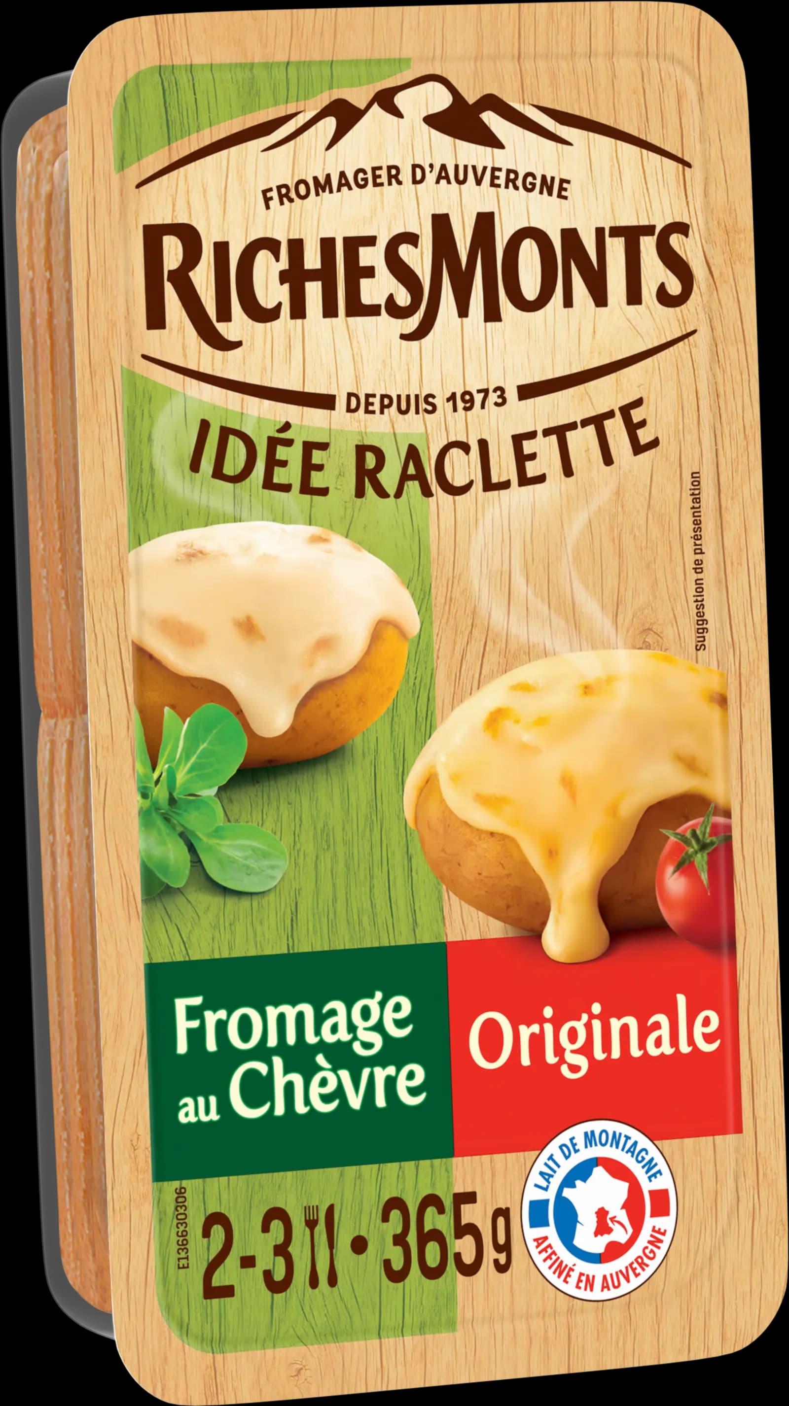 RICHES MONTS RACLETTE TRANCHETTES IDEE ORIGINALE &